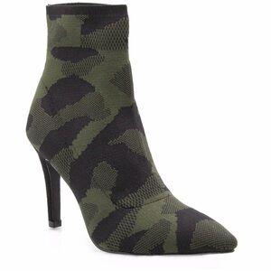 Stylish Mia Camouflage Ankle Boots
